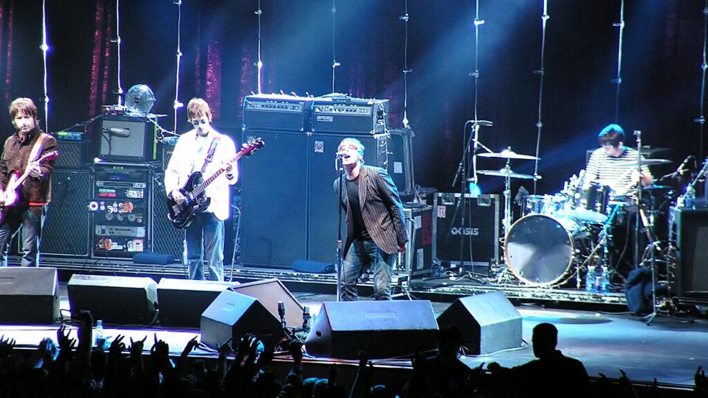 Oasis en concert à Dublin en 2005