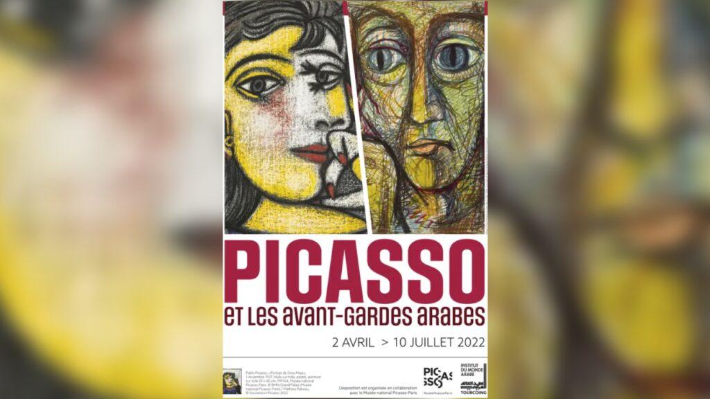 L'affiche de l'exposition Picasso et les mondes arables Tourcoing IMA