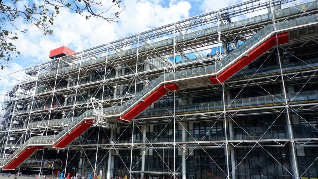 Vue du Centre Pompidou à Paris