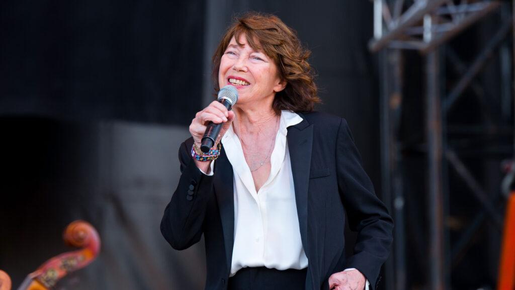 Jane Birkin en concert à Barcelone en 2018