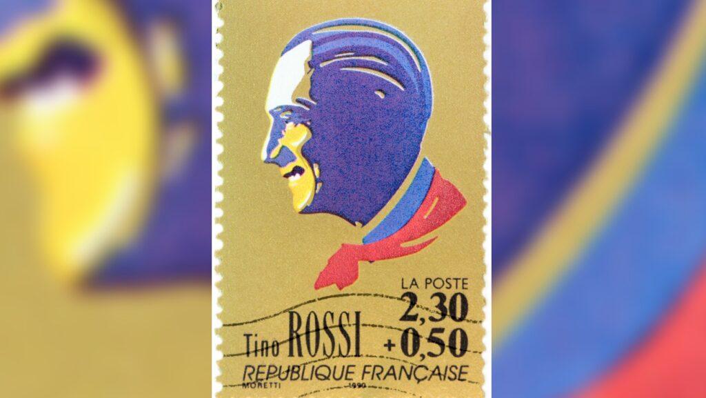 Un timbre français à l'effigie de Tino Rossi