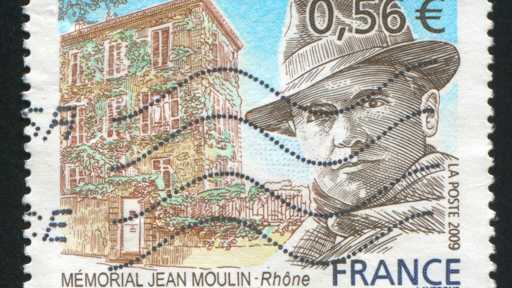 Timbre en hommage à Jean Moulin
